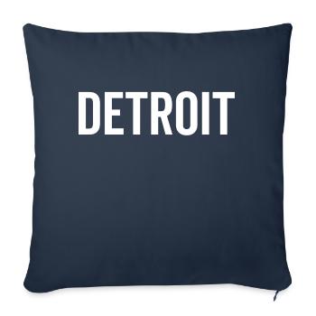 Detroit - Sofa pillowcase 17,3'' x 17,3'' (45 x 45 cm) - navy - Front
