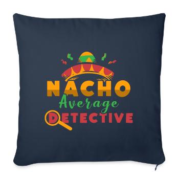 Nacho Average Detective - Sofakissenbezug 45 x 45 cm - Navy - Vorne