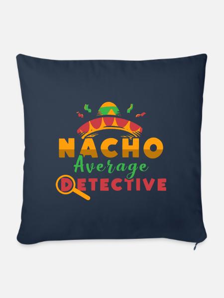 Nacho Average Detective - Sofakissenbezug 45 x 45 cm - Navy
