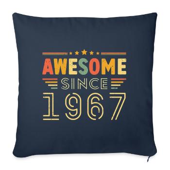 Vintage Legend 1967 Gift from 1967 - Born in 1967 - Sofa pillowcase 17,3'' x 17,3'' (45 x 45 cm) - navy - Front