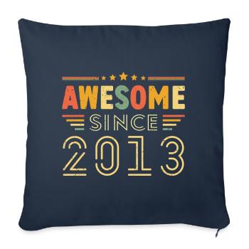 Vintage Legend 2013 Geschenk von 2013 - Jahrgang 2013 - Sofakissenbezug 45 x 45 cm - Navy - Vorne