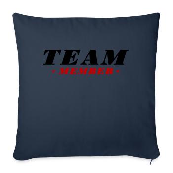 Équipier - Housse de coussin décorative 45 x 45 cm - bleu marine - Devant