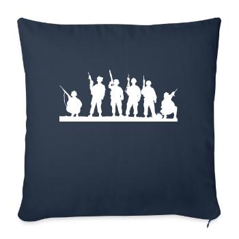 Our Soldiers - Sofa pillowcase 17,3'' x 17,3'' (45 x 45 cm) - navy - Front