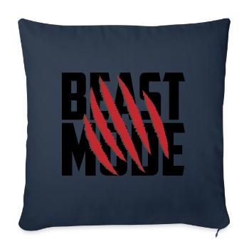 Les couleurs peuvent être modifiées | Mode Bête - Housse de coussin décorative 45 x 45 cm - bleu marine - Devant