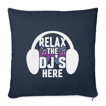 The DJ's Here - Sofakissenbezug 45 x 45 cm - Navy - Vorne