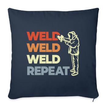 Sweat lover - Sofa pillowcase 17,3'' x 17,3'' (45 x 45 cm) - navy - Front