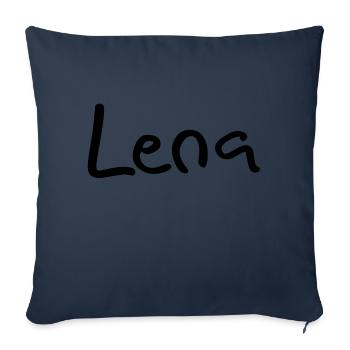 lena - Sofakissenbezug 45 x 45 cm - Navy - Vorne