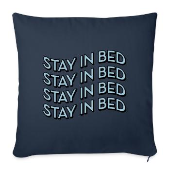 Stay in bed - Sofa pillowcase 17,3'' x 17,3'' (45 x 45 cm) - navy - Front