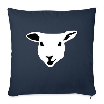 sheep, lamb - Sofa pillowcase 17,3'' x 17,3'' (45 x 45 cm) - navy - Front