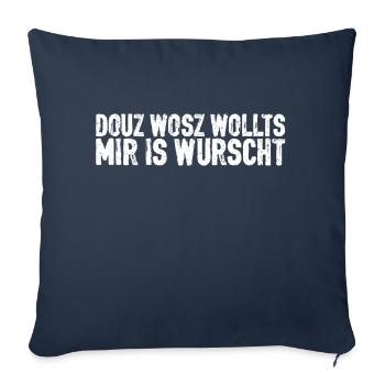 Bayer douz wosz wollts - Sofakissenbezug 45 x 45 cm - Navy - Vorne