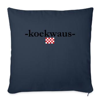 koekwaus, Brabants for fool - Sofa pillowcase 17,3'' x 17,3'' (45 x 45 cm) - navy - Front