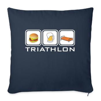 TRIATHLON - Sofa pillowcase 17,3'' x 17,3'' (45 x 45 cm) - navy - Front