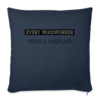 arborists union carpenter tshirts - Sofakissenbezug 45 x 45 cm - Navy - Vorne