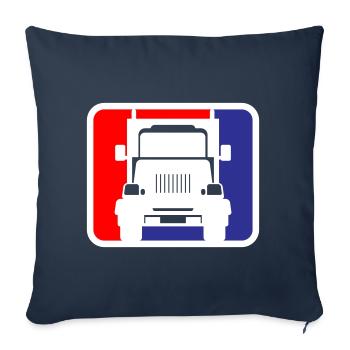 Truck Truck Logo | Colors can be changed - Sofa pillowcase 17,3'' x 17,3'' (45 x 45 cm) - navy - Front