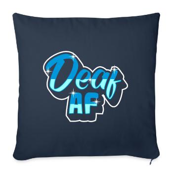Deaf Deaf Sign Language Deaf Pride - Sofa pillowcase 17,3'' x 17,3'' (45 x 45 cm) - navy - Front