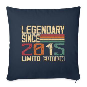 Original 2015 Vintage Birthday Gift 2015 - Sofa pillowcase 17,3'' x 17,3'' (45 x 45 cm) - navy - Front