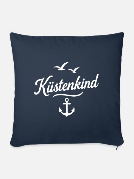 Küstenkind - Sofakissenbezug 45 x 45 cm - Navy