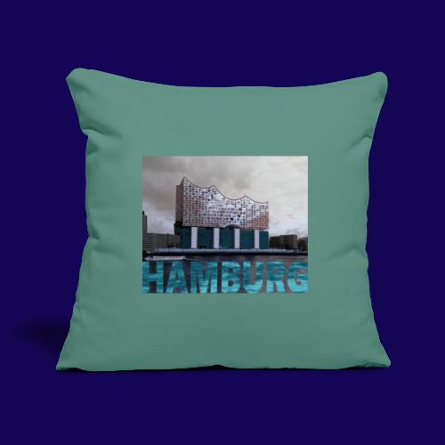 Elbphilharmonie | HAMBURG-Typo| Künstlermotiv - Sofakissenbezug 45 x 45 cm