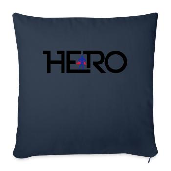 Hero Logo - Sofakissenbezug 45 x 45 cm - Navy - Vorne