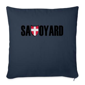 savoyard - Housse de coussin décorative 45 x 45 cm - bleu marine - Devant