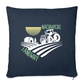Traktor Nachwuchs Landwirt Landwirtschaft Geschenk - Sofakissenbezug 45 x 45 cm - Navy - Vorne