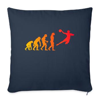 Handball Kinder Evolution Handball Spieler Herren - Sofakissenbezug 45 x 45 cm - Navy - Vorne