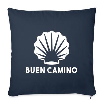 Buen Camino de Santiago de Compostela Jakobsweg - Sofa pillowcase 17,3'' x 17,3'' (45 x 45 cm) - navy - Front