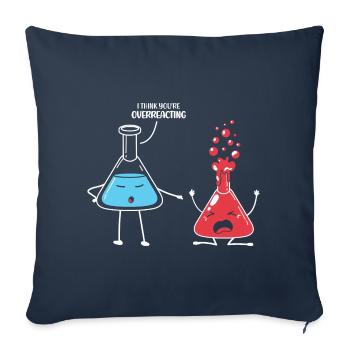 T-shirt Smart Mathematics de l’Université des Sciences - Housse de coussin décorative 45 x 45 cm - bleu marine - Devant