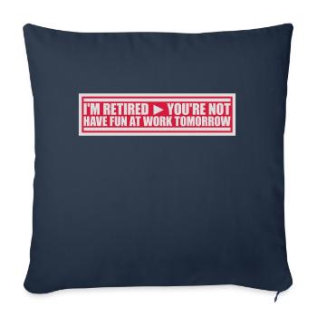 have fun at work - Sofakissenbezug 45 x 45 cm - Navy - Vorne
