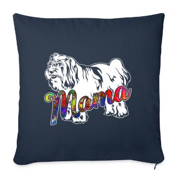 Tibetan Terrier Tibetan Terrier Mama - Sofa pillowcase 17,3'' x 17,3'' (45 x 45 cm) - navy - Front