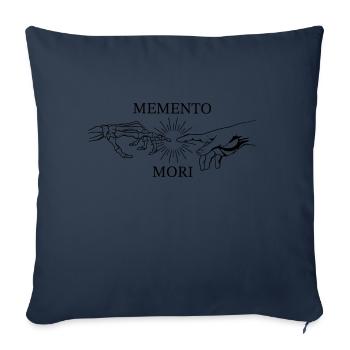 Memento Mori - Sofa pillowcase 17,3'' x 17,3'' (45 x 45 cm) - navy - Front