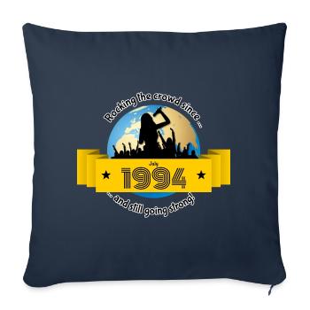 Le 30e anniversaire fait vibrer la foule depuis 07/1994 - Housse de coussin décorative 45 x 45 cm - bleu marine - Devant