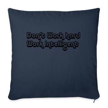 INTELLIGENTE ARBEITEN - Sofakissenbezug 45 x 45 cm - Navy - Vorne