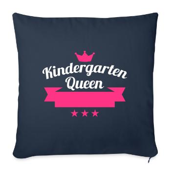 Kindergarten Queen Mädchen - Sofakissenbezug 45 x 45 cm - Navy - Vorne