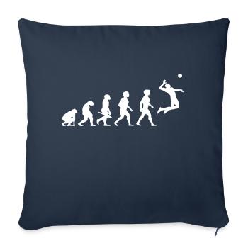 Evolution Beach Volleyball Player Sport - Sofa pillowcase 17,3'' x 17,3'' (45 x 45 cm) - navy - Front