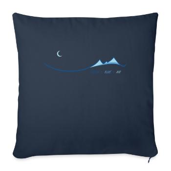 Clean Blue Air - Sofa pillowcase 17,3'' x 17,3'' (45 x 45 cm) - navy - Front