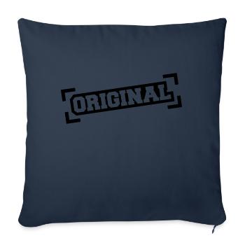 Original - Housse de coussin décorative 45 x 45 cm - bleu marine - Devant