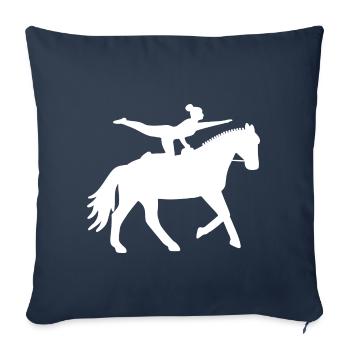 Vaulting with horse - Volti - Sofa pillowcase 17,3'' x 17,3'' (45 x 45 cm) - navy - Front