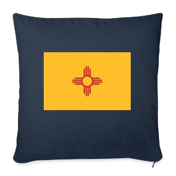 Flag New Mexico - Housse de coussin décorative 45 x 45 cm - bleu marine - Devant