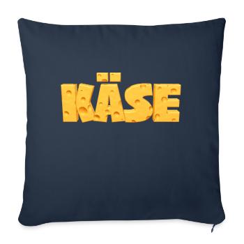 Cheese Cheese Holland Yellow Hunger Food Food - Sofa pillowcase 17,3'' x 17,3'' (45 x 45 cm) - navy - Front