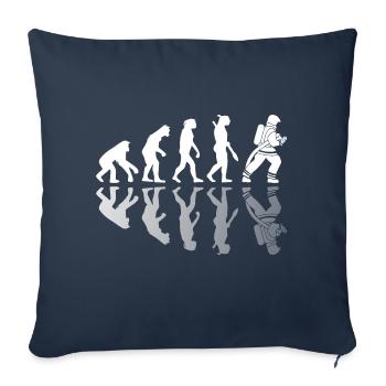 Evolution der Feuerwehr Schatten Spiegel - Sofakissenbezug 45 x 45 cm - Navy - Vorne