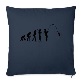 fishing_evolution_001 - Sofakissenbezug 45 x 45 cm - Navy - Vorne