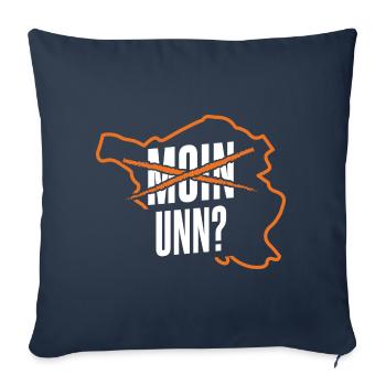 Sarrebruck Saarland Saarland - Housse de coussin décorative 45 x 45 cm - bleu marine - Devant