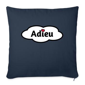 Adieu - Sofakissenbezug 45 x 45 cm - Navy - Vorne