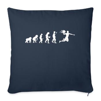 Handball evolution gift idea - Sofa pillowcase 17,3'' x 17,3'' (45 x 45 cm) - navy - Front