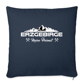 Erzgebirger das bin ich - Sofakissenbezug 45 x 45 cm - Navy - Vorne