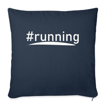 Marathon Running Run jogging - Sofakissenbezug 45 x 45 cm - Navy - Vorne