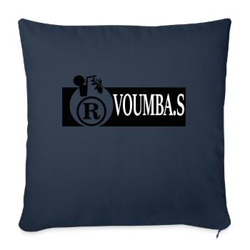 VOUMBA.S JUS - Housse de coussin décorative 45 x 45 cm - bleu marine - Devant