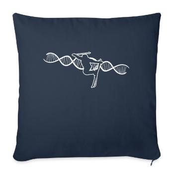 Skifahren Skilanglauf Skifahrer Ski Wintersport - Sofakissenbezug 45 x 45 cm - Navy - Vorne