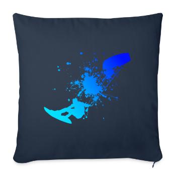Kitesurf Femmes Kitesurf Kitesurf Kitesurf Kitesurf Kitesurf - Housse de coussin décorative 45 x 45 cm - bleu marine - Devant